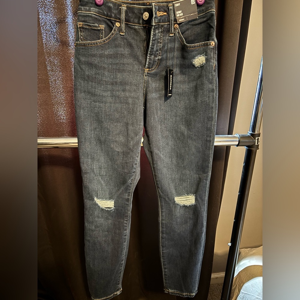 Women’s Express Jeans curvy skinny Midrise size 0 short super soft